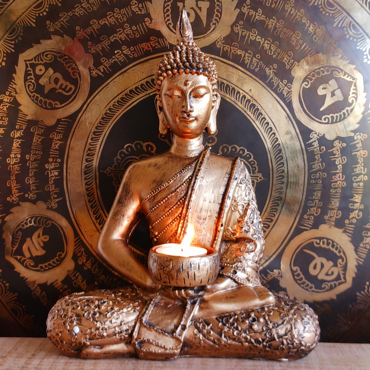 Bring peace, balance, and spiritual elegance into your space with this Thai-Style Buddha Statue, beautifully designed to inspire mindfulness and inner harmony. Crafted from durable poly resin, this 27cm statue features a vintage finish and intricate lotus leaf patterns on the Buddha’s robe—symbolizing purity, enlightenment, and spiritual growth.