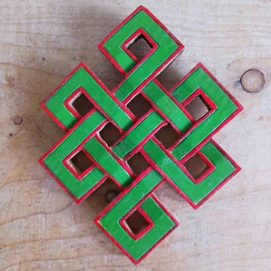The Eternal (or Endless) Knot is one of the Eight auspicious symbols in Tibetan Buddhism.