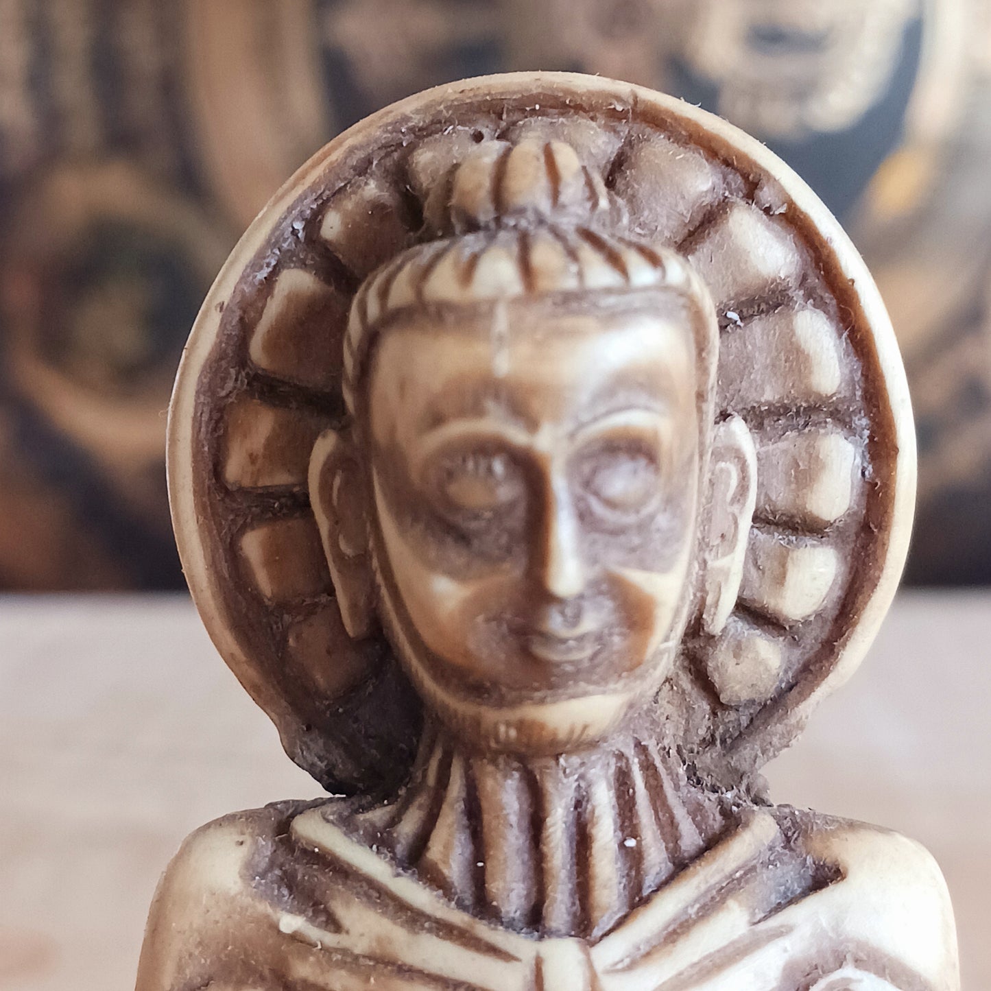 This Deep Meditation Buddha Statue, also known as the Fasting Buddha or Hungry Buddha, is a striking portrayal of Prince Siddhartha’s unwavering dedication to attaining enlightenment. The statue captures the transformative moment in his journey, where he practiced six years of severe austerities and intense meditation, reducing his body to skin and bones.