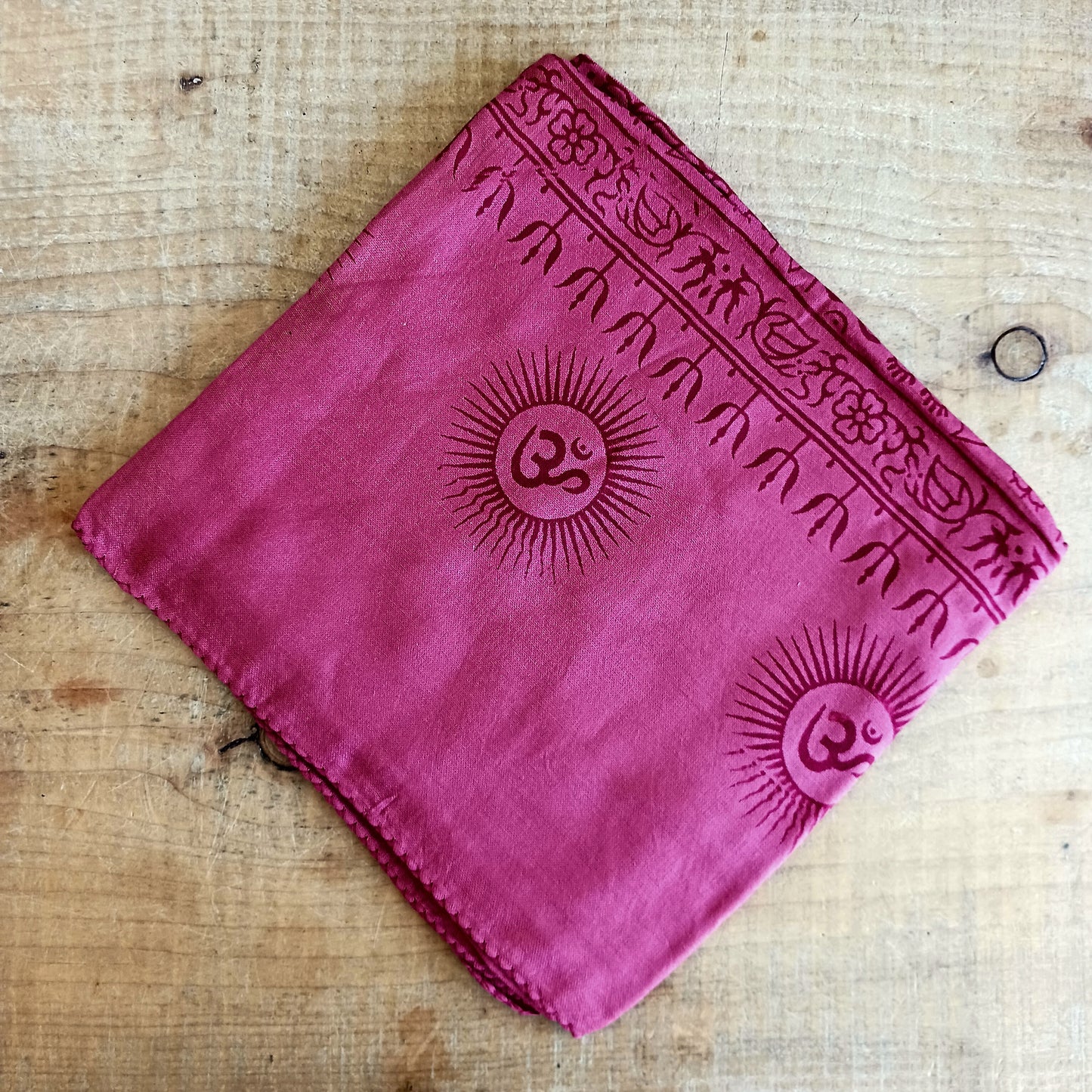 Wrap yourself in the luxurious softness of our OM Prayer Shawl, a beautifully handcrafted lightweight scarf designed for comfort, meditation, and everyday style. Featuring an intricate OM and traditional Buddhist-inspired prayer motifs, each shawl is hand printed using hand-carved wooden blocks, creating a unique artisan finish.