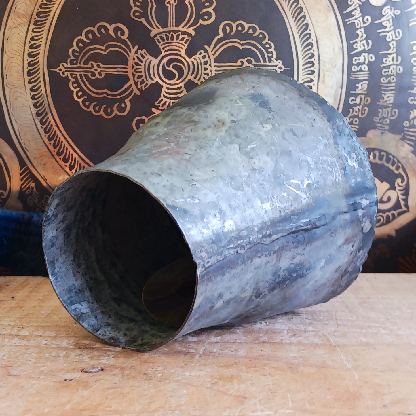 Bring the authentic charm of the Himalayas into your home with this handcrafted Nepalese Yak Bell. Traditionally used by yak herders in Nepal and Tibet, these distinctive bells were hung around the necks of yaks to help locate animals grazing across mountainous landscapes.