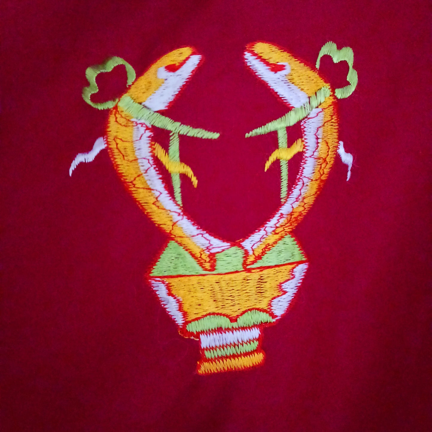 Bring harmony, beauty, and traditional craftsmanship into your space with this hand-embroidered Tibetan Buddhist door curtain, adorned with the sacred Eight Auspicious Symbols, also known as The Eight Jewels. Each symbol is intricately stitched to represent blessings of prosperity, protection, wisdom, and spiritual awakening.