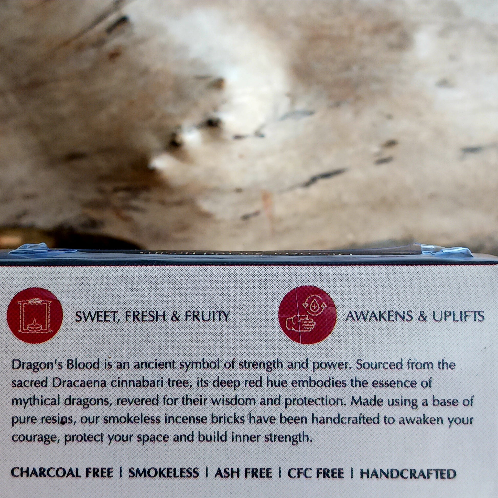 Aromafume Dragon’s Blood Incense Bricks are a natural, non-toxic incense crafted for use with a compatible incense diffuser. Infused with the rich, earthy aroma of Dragon’s Blood resin, this incense is traditionally used for protection, purification, and energy cleansing.