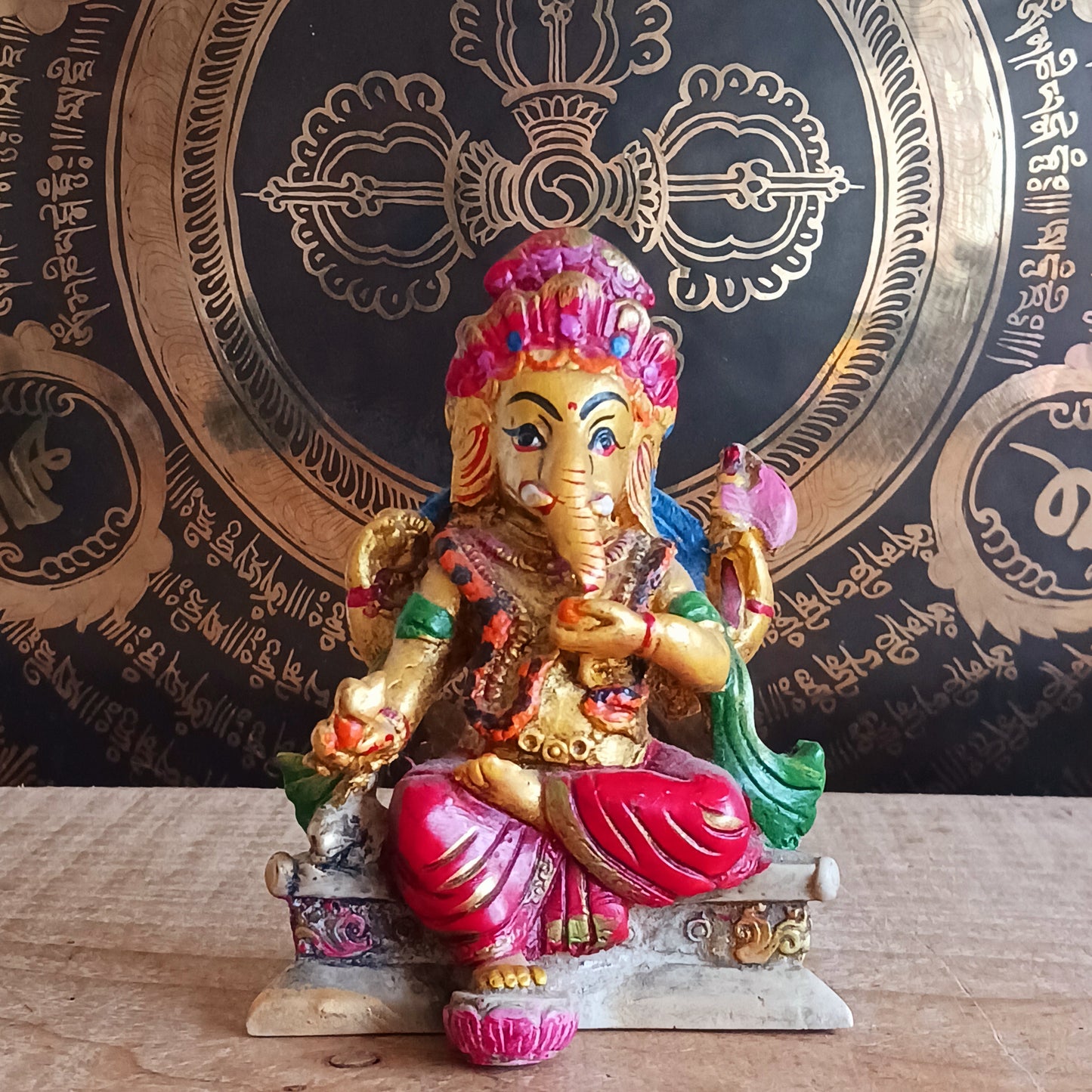 Bring home divine blessings, wisdom, and positive energy with this Hand-Painted Ganesha Idol, expertly crafted to elevate both home décor and spiritual practice. Symbolizing Lord Ganesh as the Remover of Obstacles, this beautiful Ganesh murti is perfect for daily devotion, meditation spaces, or enhancing the ambiance of any room.