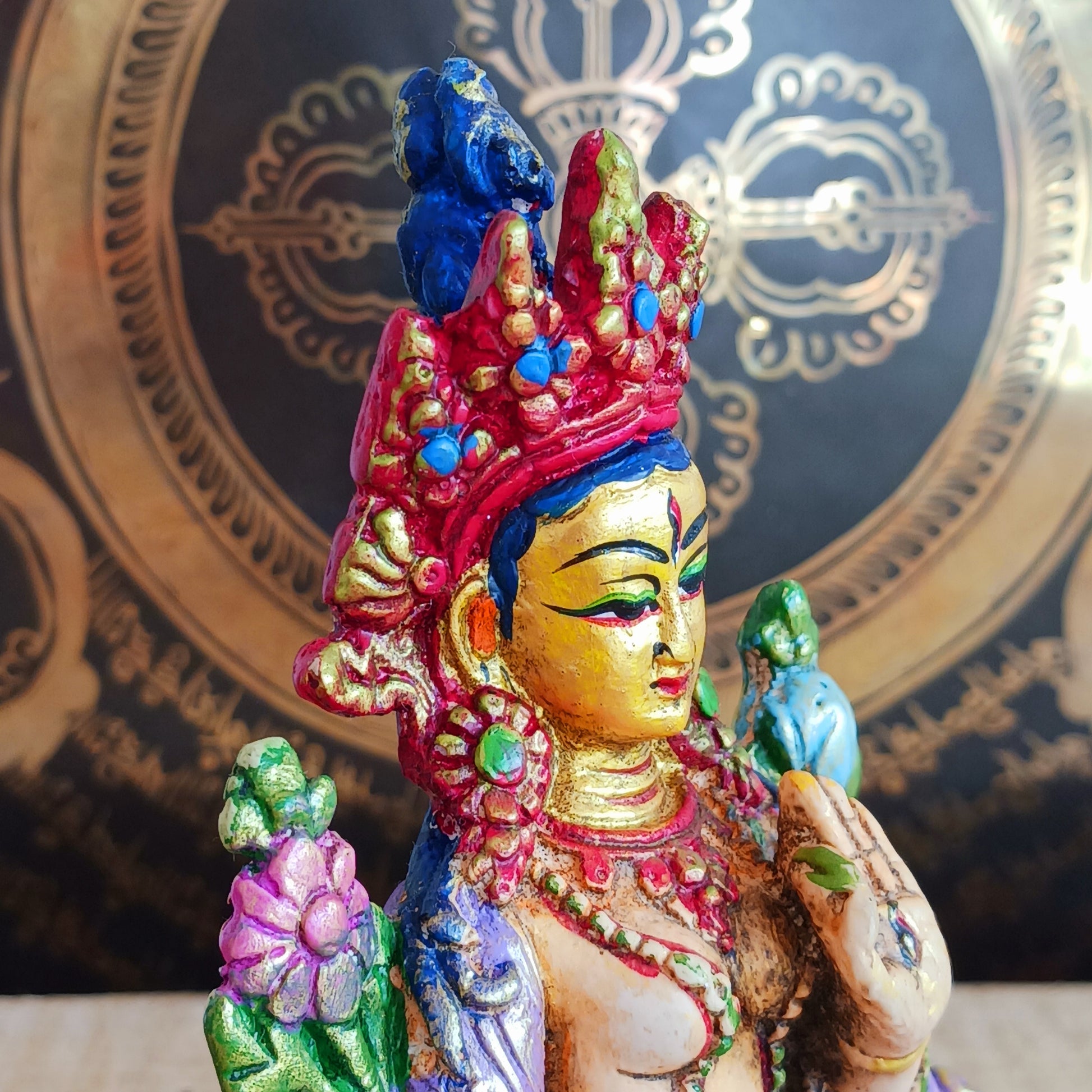 Discover this handcrafted White Tara statue from Nepal, symbolizing healing, compassion, and serenity—perfect for your altar or sacred space.