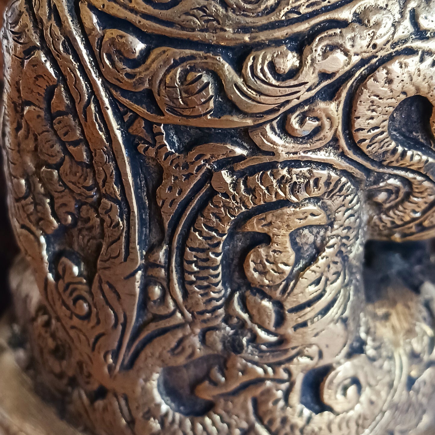 Elevate your spiritual space with this exquisite Akshobya Buddha statue, expertly cast in heavy brass and engraved with intricate detail. Representing one of the five Dhyani Buddhas, Akshobya is visualized in blue and associated with the heart chakra, symbolizing the transformation of anger and sadness into love and compassion.