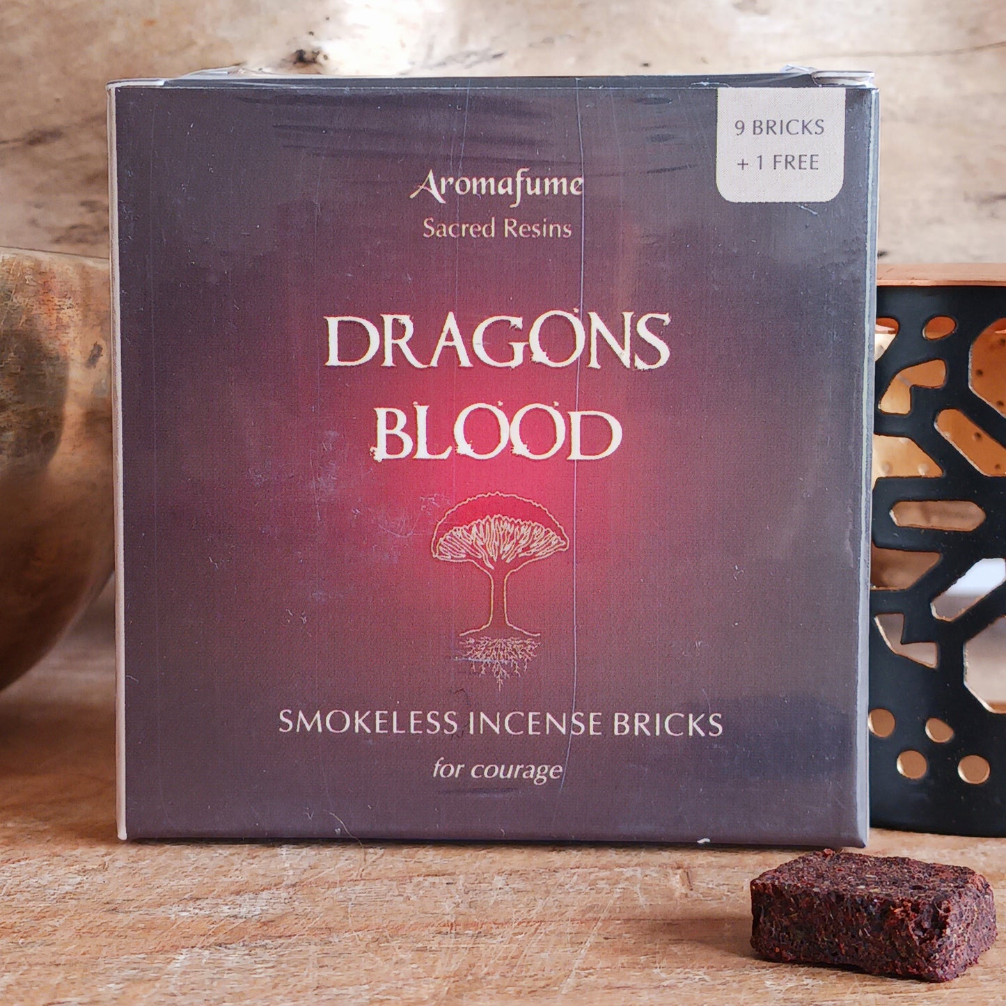 Aromafume Dragon’s Blood Incense Bricks are a natural, non-toxic incense crafted for use with a compatible incense diffuser. Infused with the rich, earthy aroma of Dragon’s Blood resin, this incense is traditionally used for protection, purification, and energy cleansing.