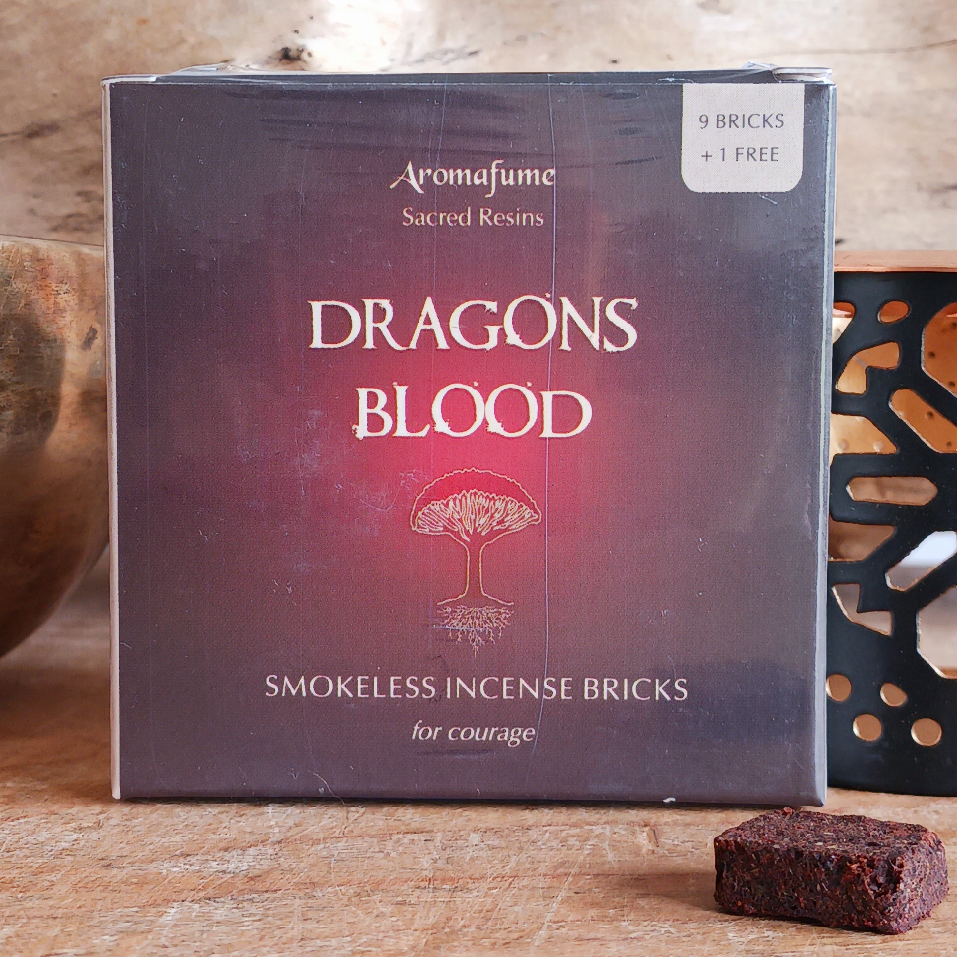 Aromafume Dragon’s Blood Incense Bricks are a natural, non-toxic incense crafted for use with a compatible incense diffuser. Infused with the rich, earthy aroma of Dragon’s Blood resin, this incense is traditionally used for protection, purification, and energy cleansing.
