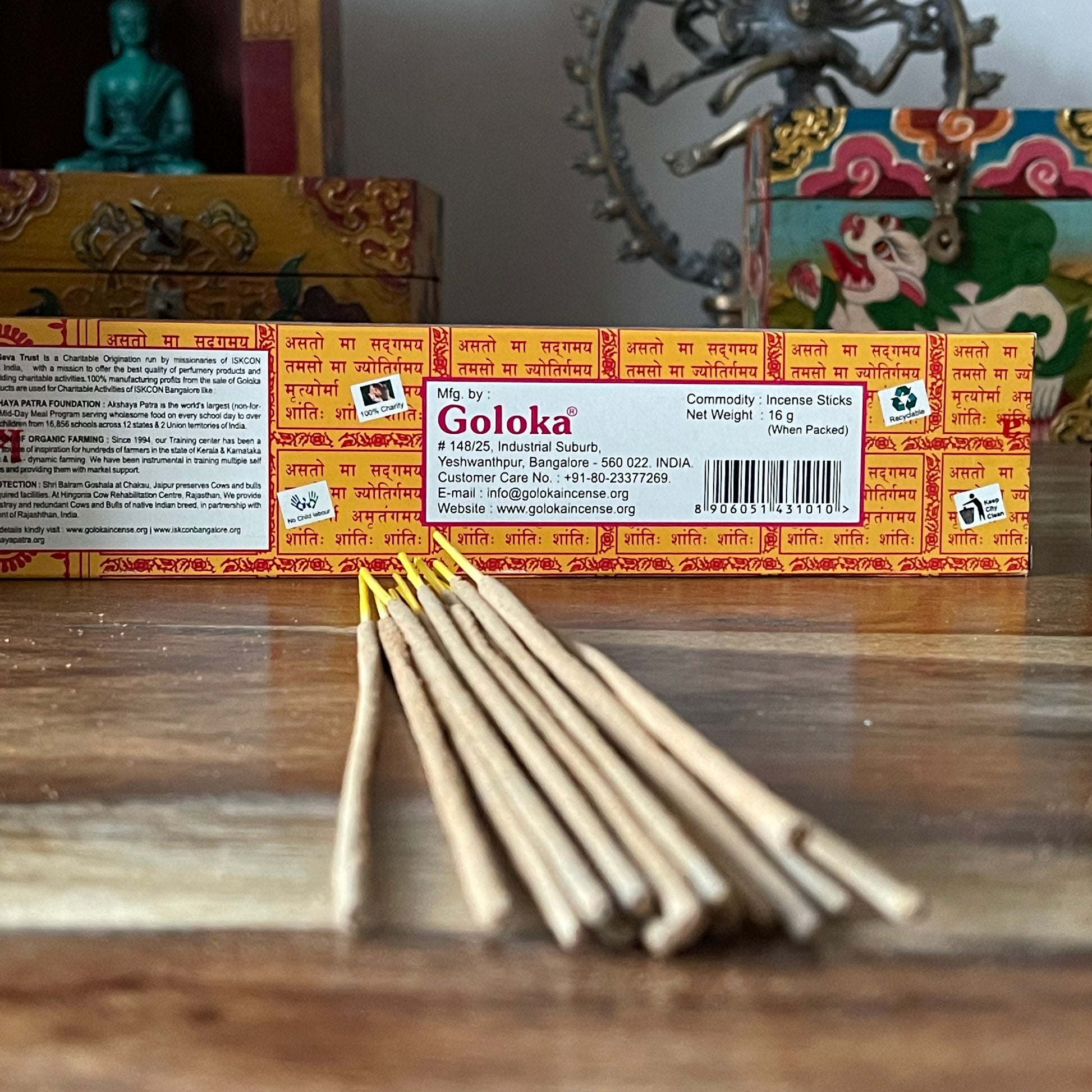 Goloka Nag Champa incense 100 gram