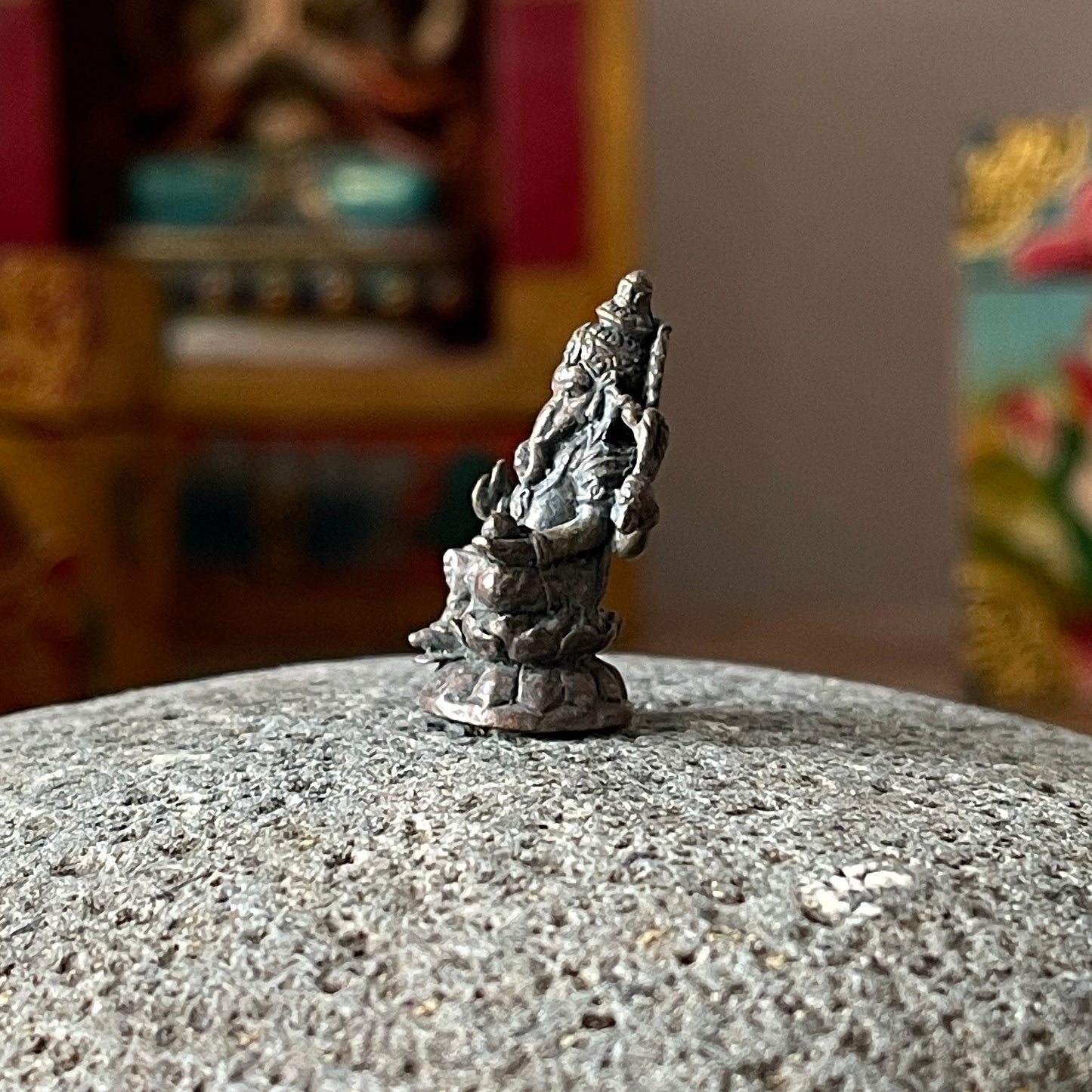 Mini Brass Ganesh Statue 3 cm