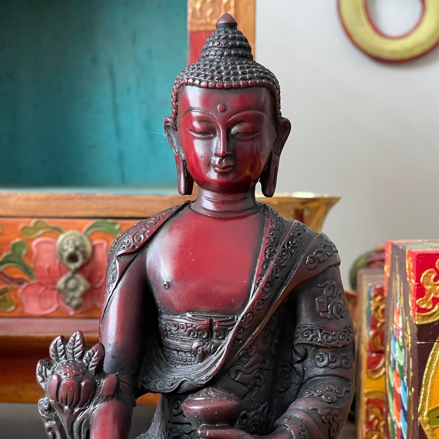 Medicine  Buddha  Resin Statue 19 cm