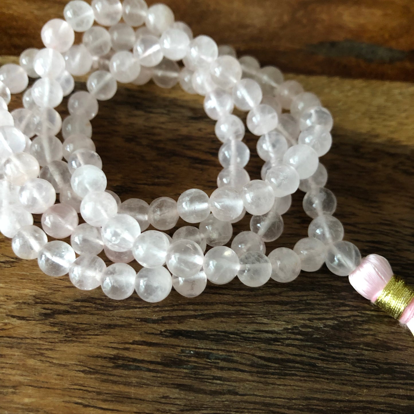 Mala Prayer Beads  Rose Quartz