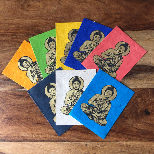 Lokta Paper Buddha greetings Cards