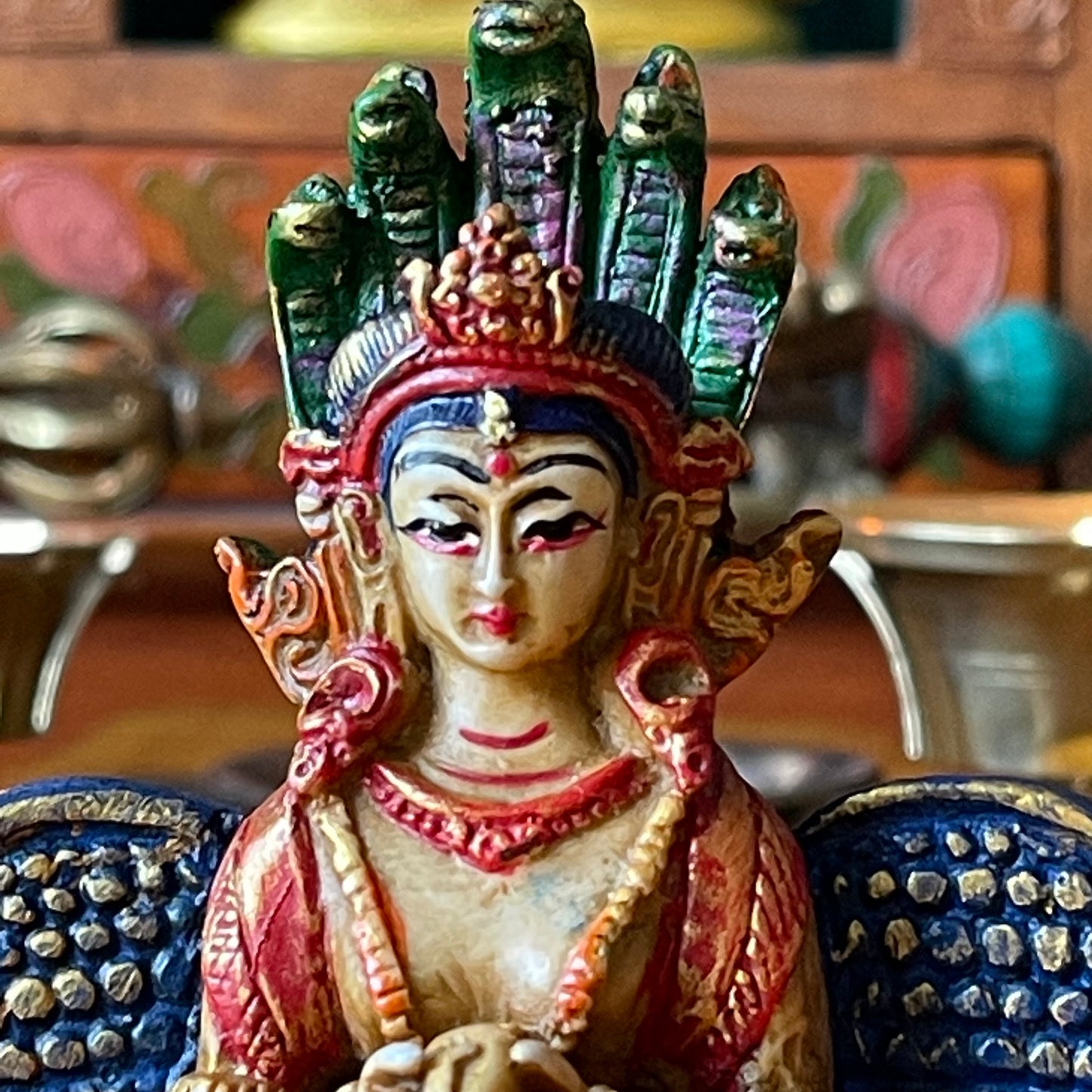 Resin Statue of Naga Kanya 11 cm