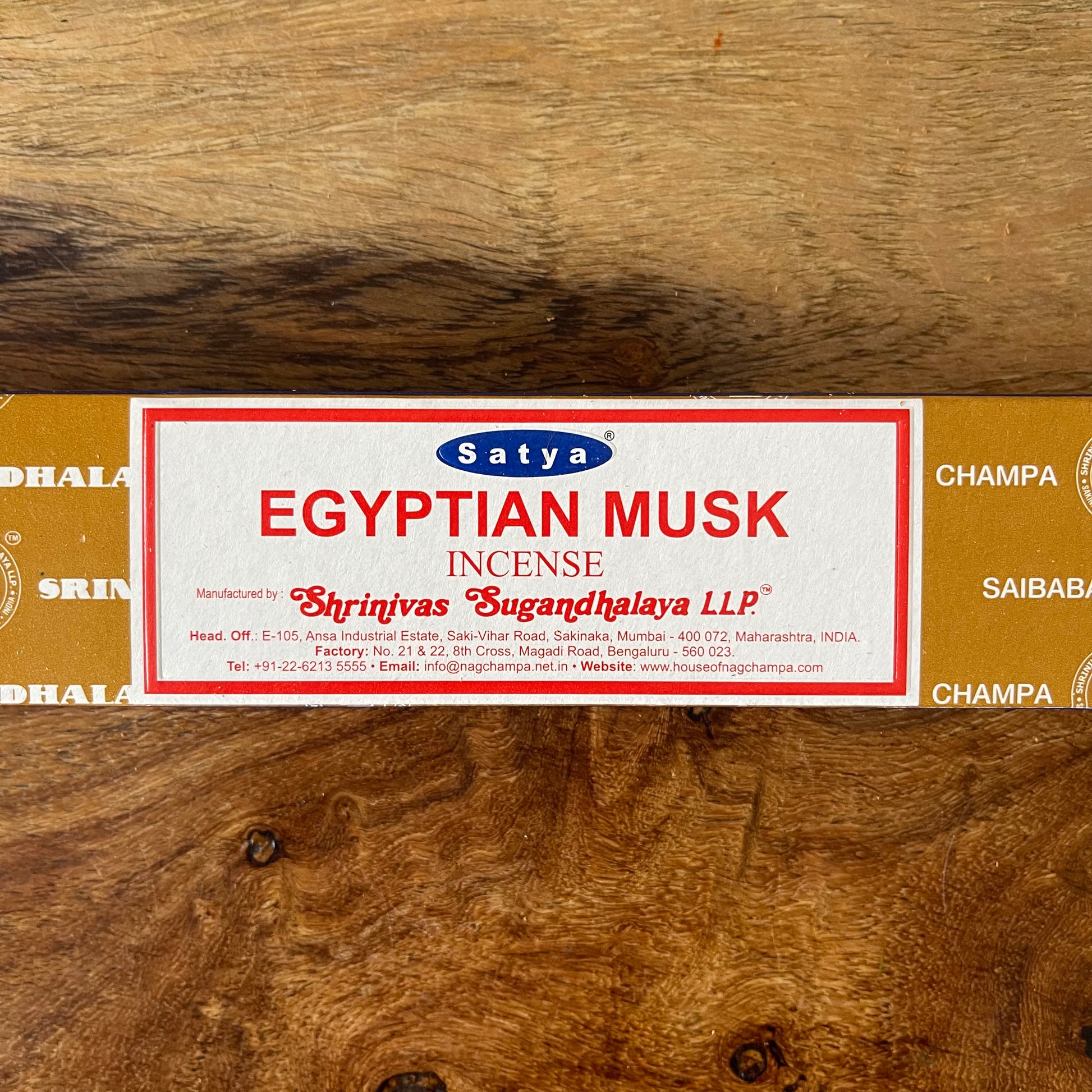 Satya Egyptian Musk Incense  Incense sticks 15 gm Pack – The Buddha Buddha