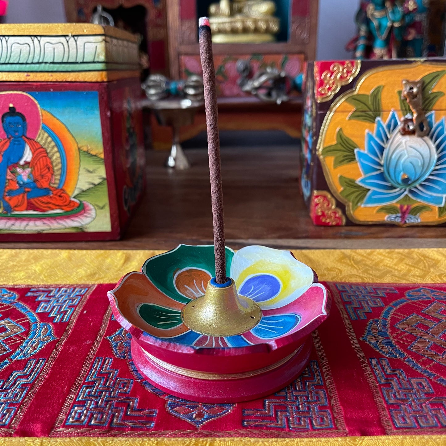 Lotus leaf Incense Holder | Tibetan Fairtrade Incense Holder