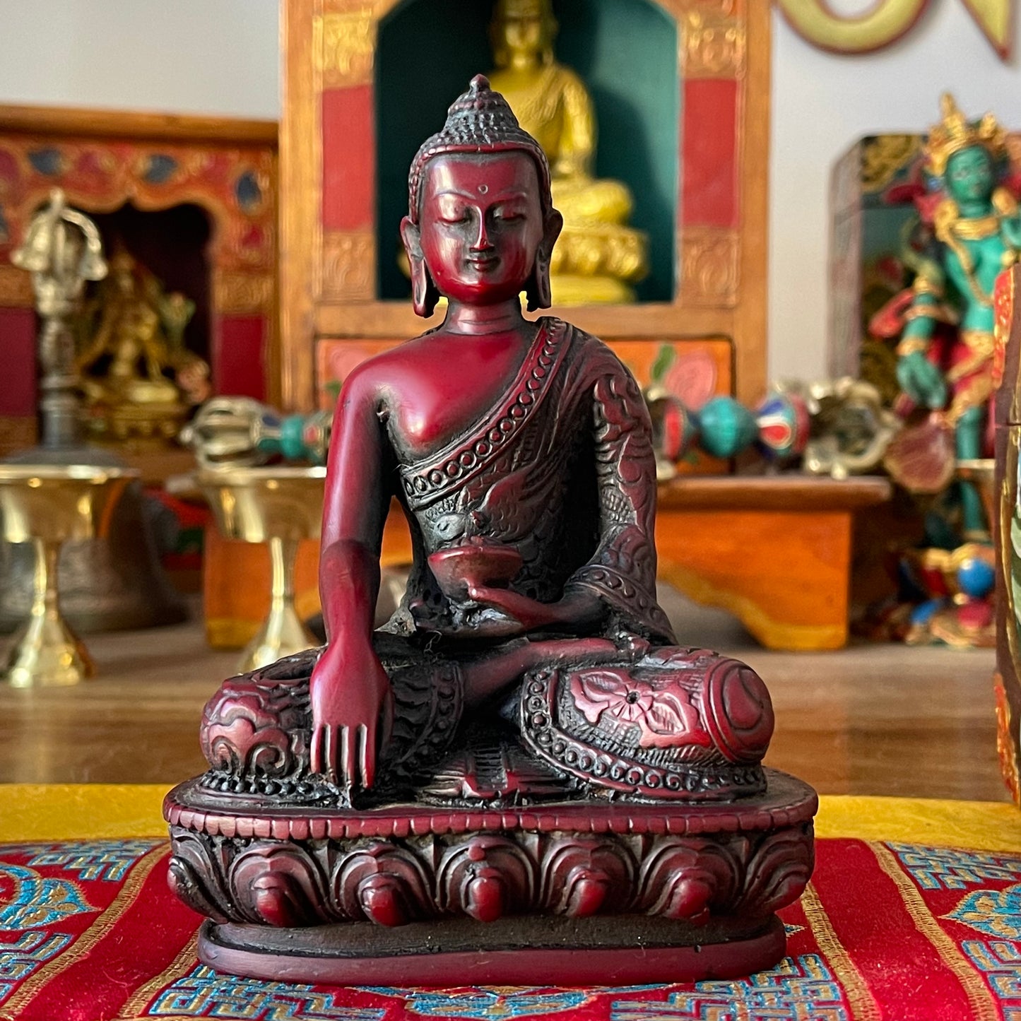 Medicine  Buddha  Resin Statue 13 cm