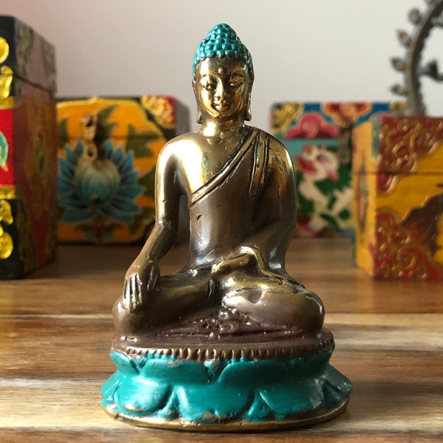Bronze Effect Buddha 9 cm