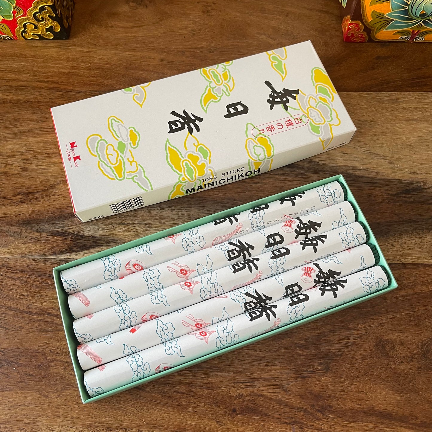 Mainichi-Koh Viva Incense - 5 Rolls (250 Sticks)