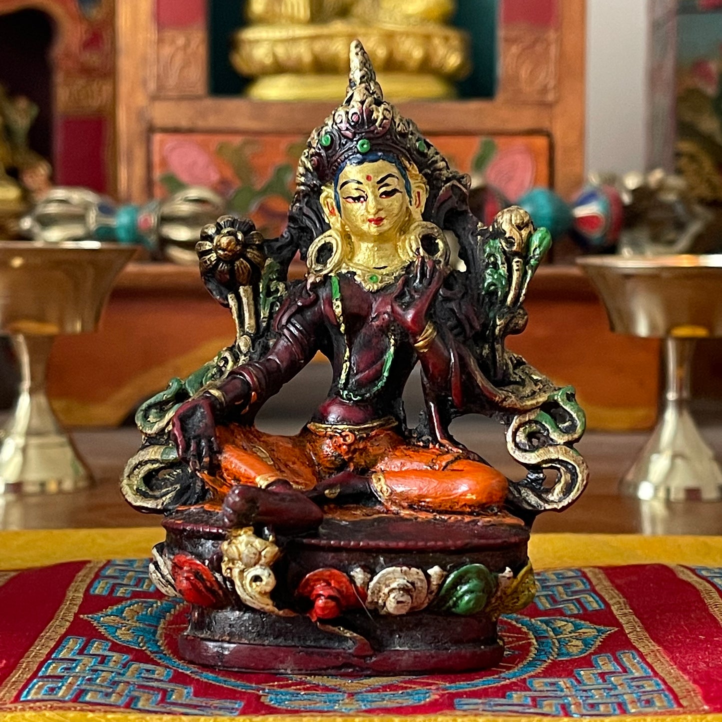 Green Tara Resin Statue | Buddhist statues and gods