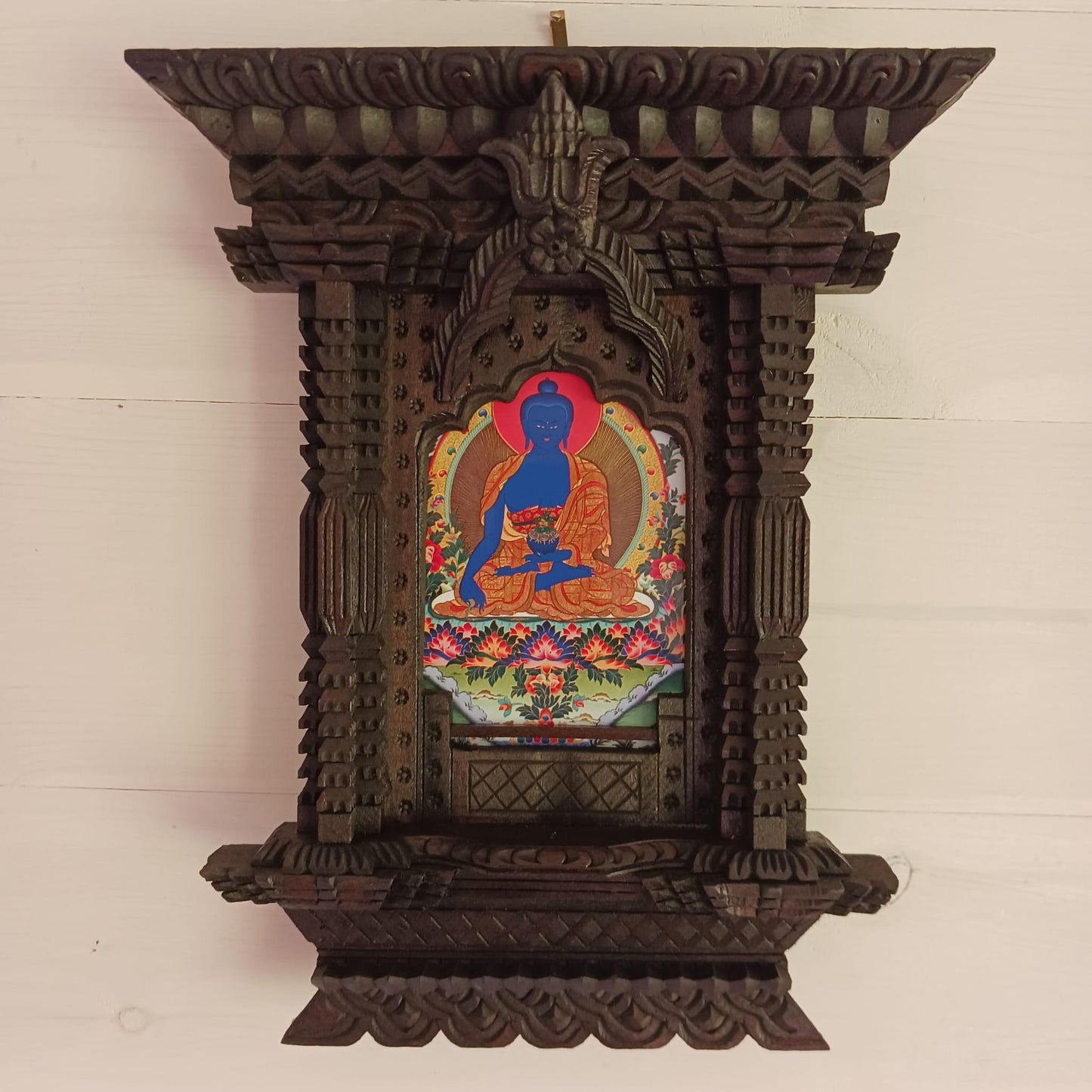 Hand carved wooden Tibetan Window | Wall hanging | Photo Frame