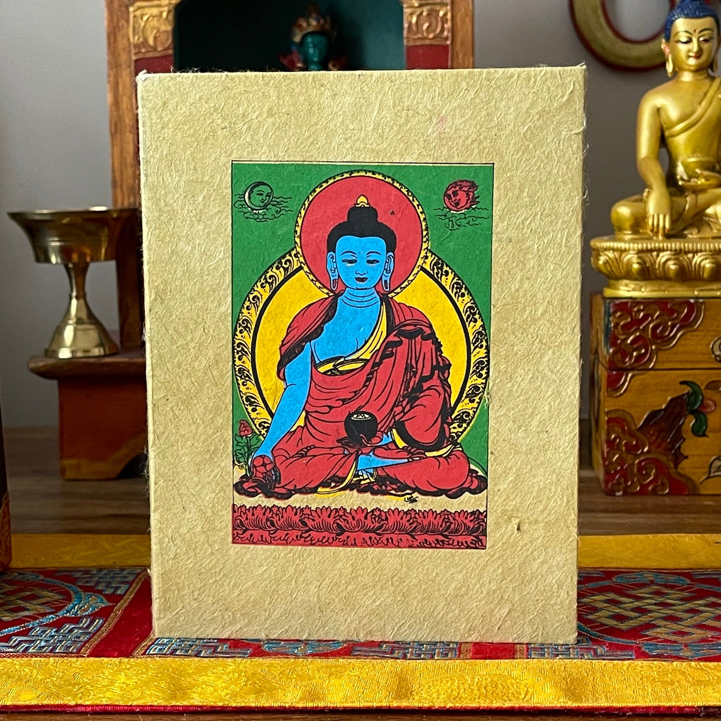 Buddha Lokta Paper Notebook | 17 x 13 cm Buddhist Note Books
