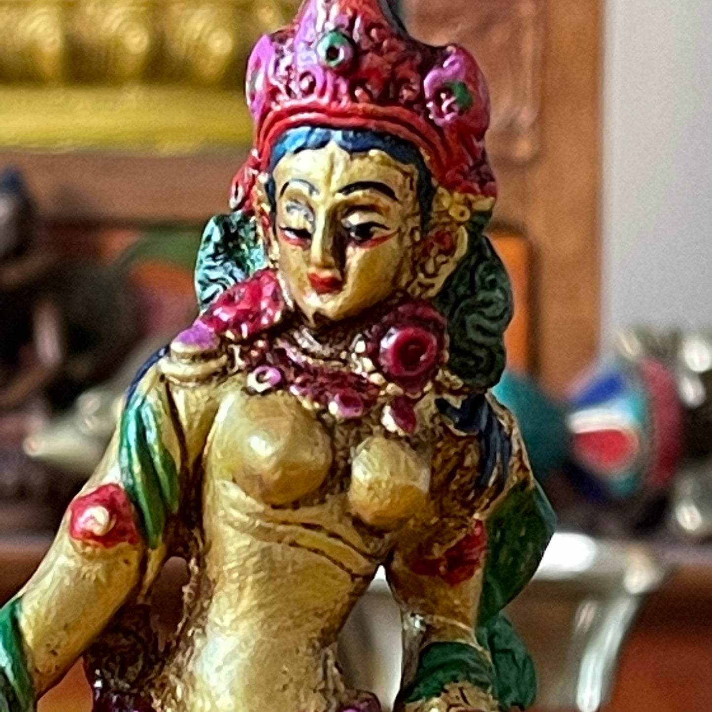 Dancing Tara Statue | Green Tara varada mudra 13 cm