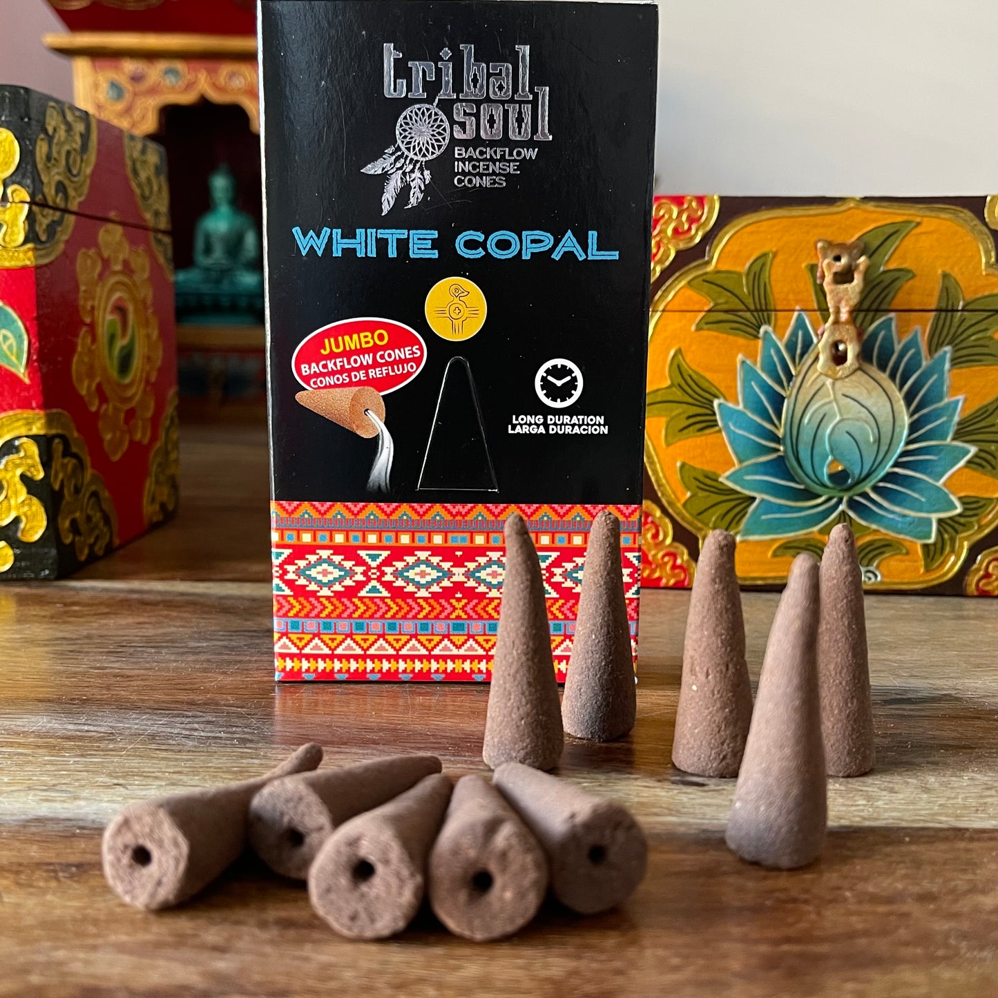 Tribal soul White Copal Backflow Incense Cones