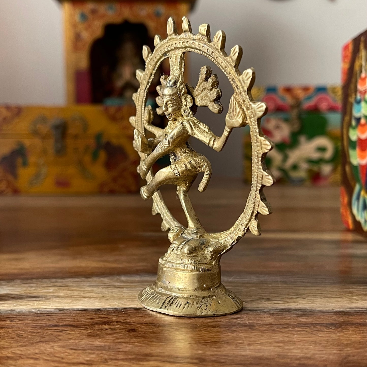 Shiva Nataraja Brass  Statue 9 cm