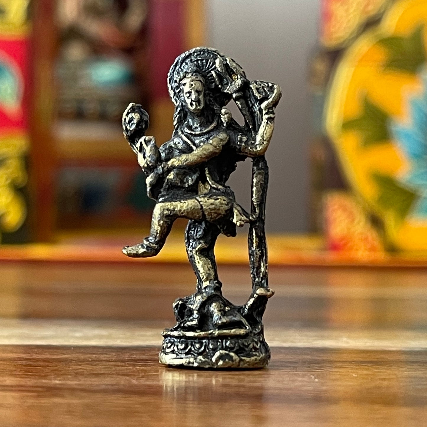 Tiny Shiva Nataraja Brass  Statue 4 cm