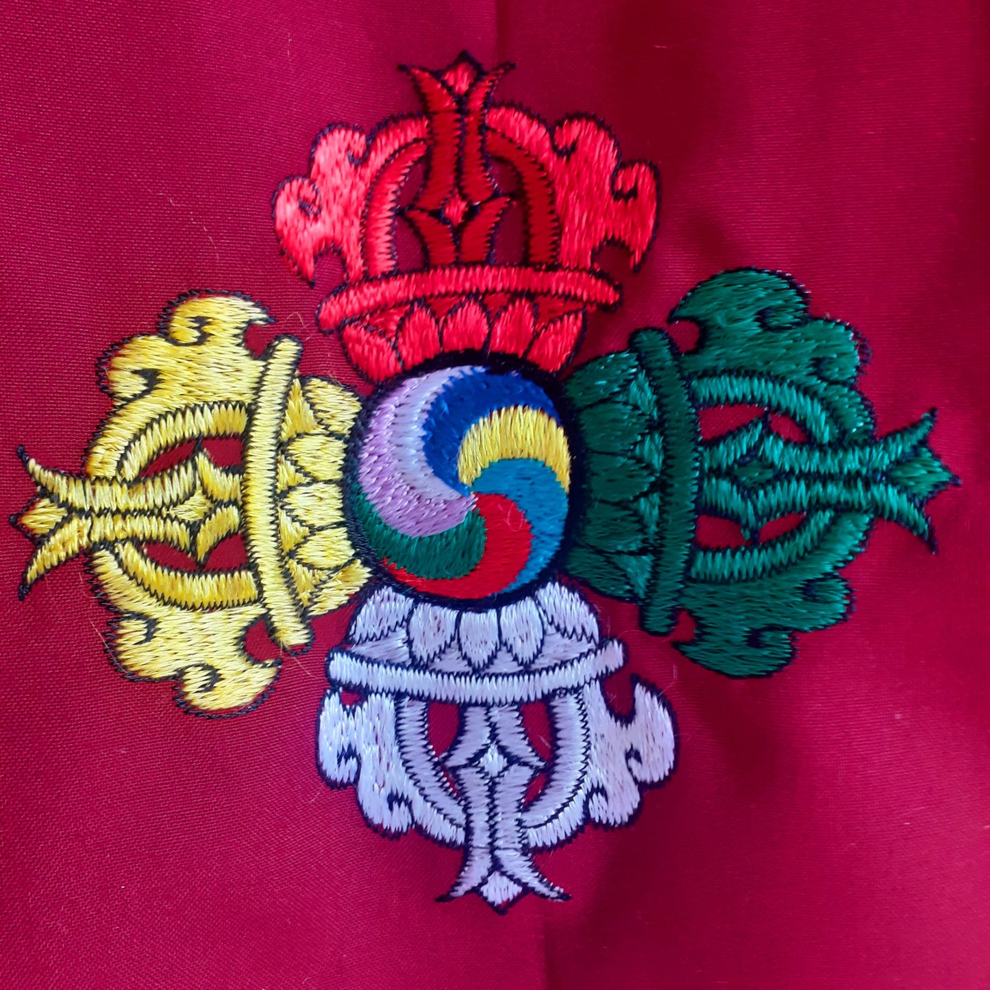 Tibetan Eight Lucky Mandala Door Curtain