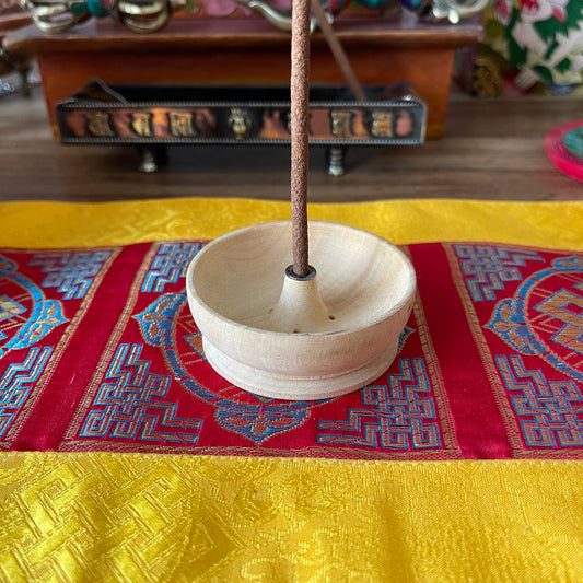 Wooden Cup Tibetan Incense Holde