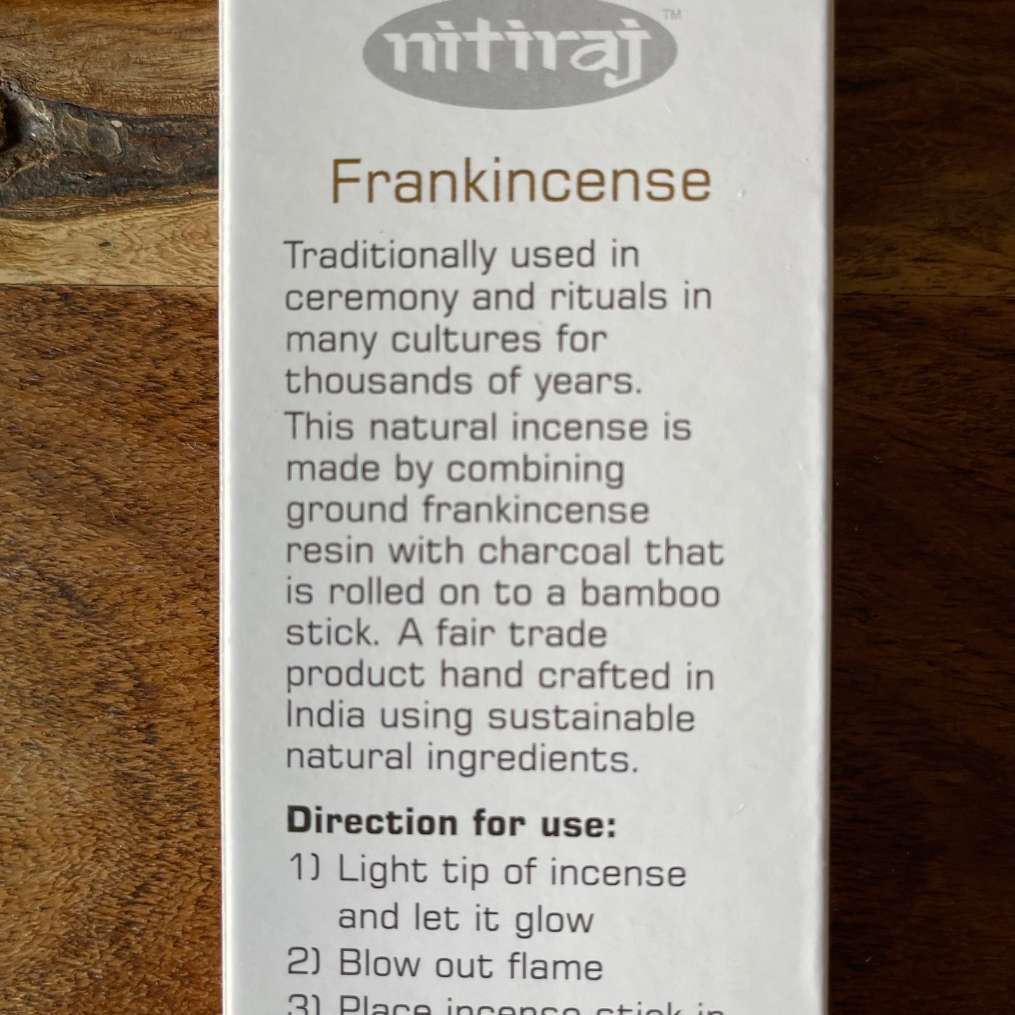 Nitiraj platinum Incense sticks Frankincense