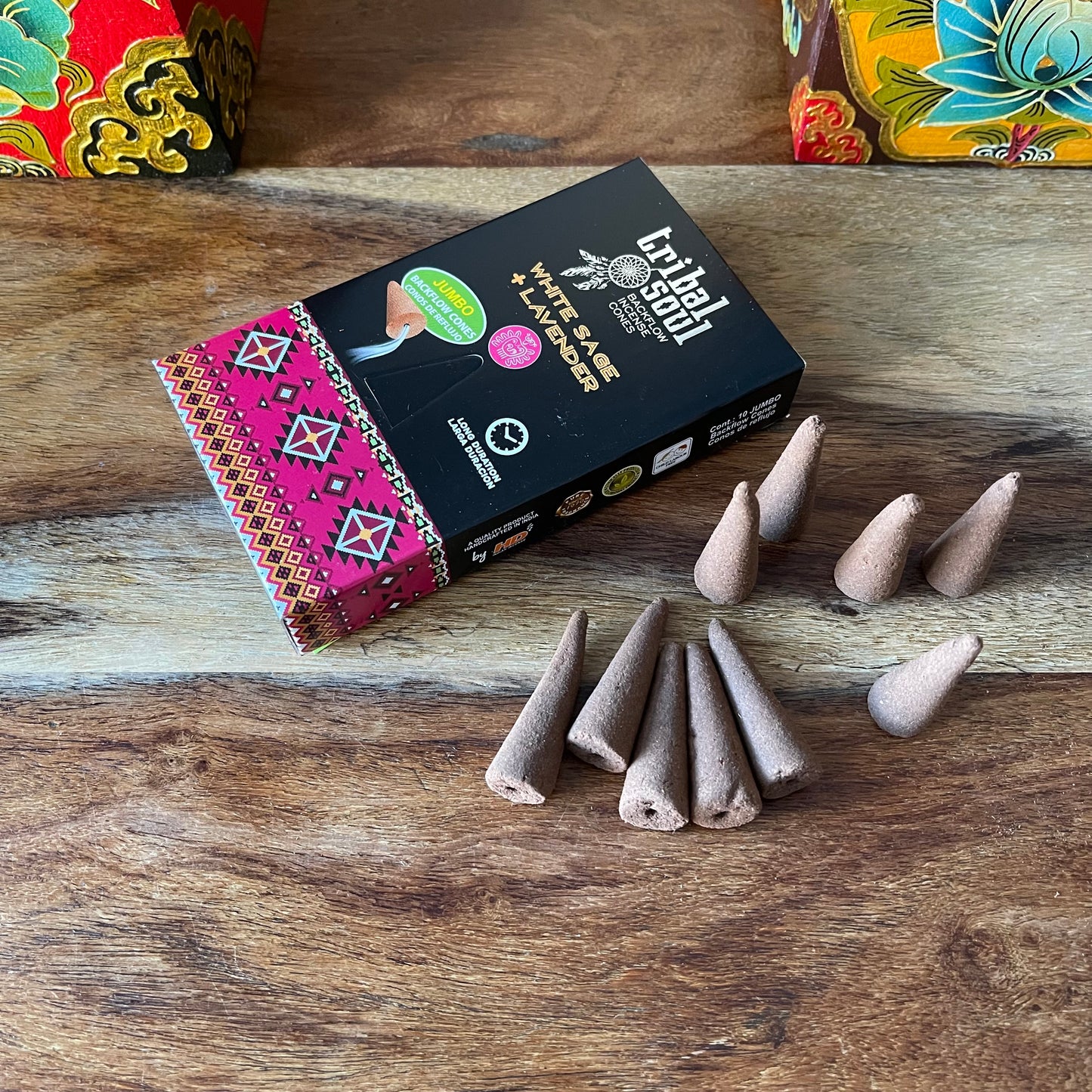 Tribal soul White Sage and Lavender Backflow Incense Cones