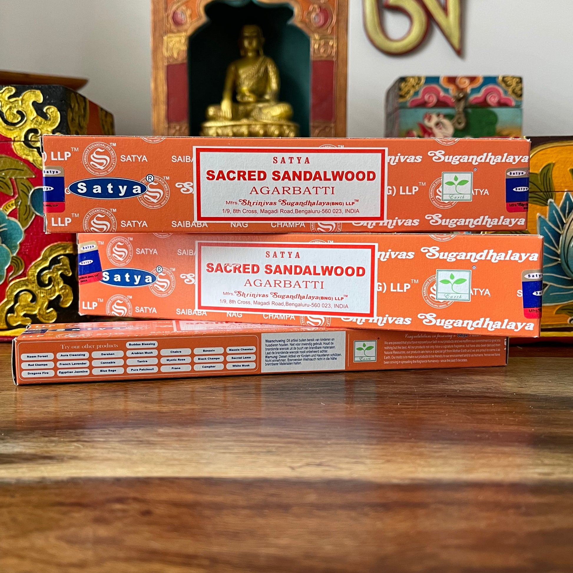 Satya Sacred Sandalwood Incense | Nag Champa Sacred Sandalwood