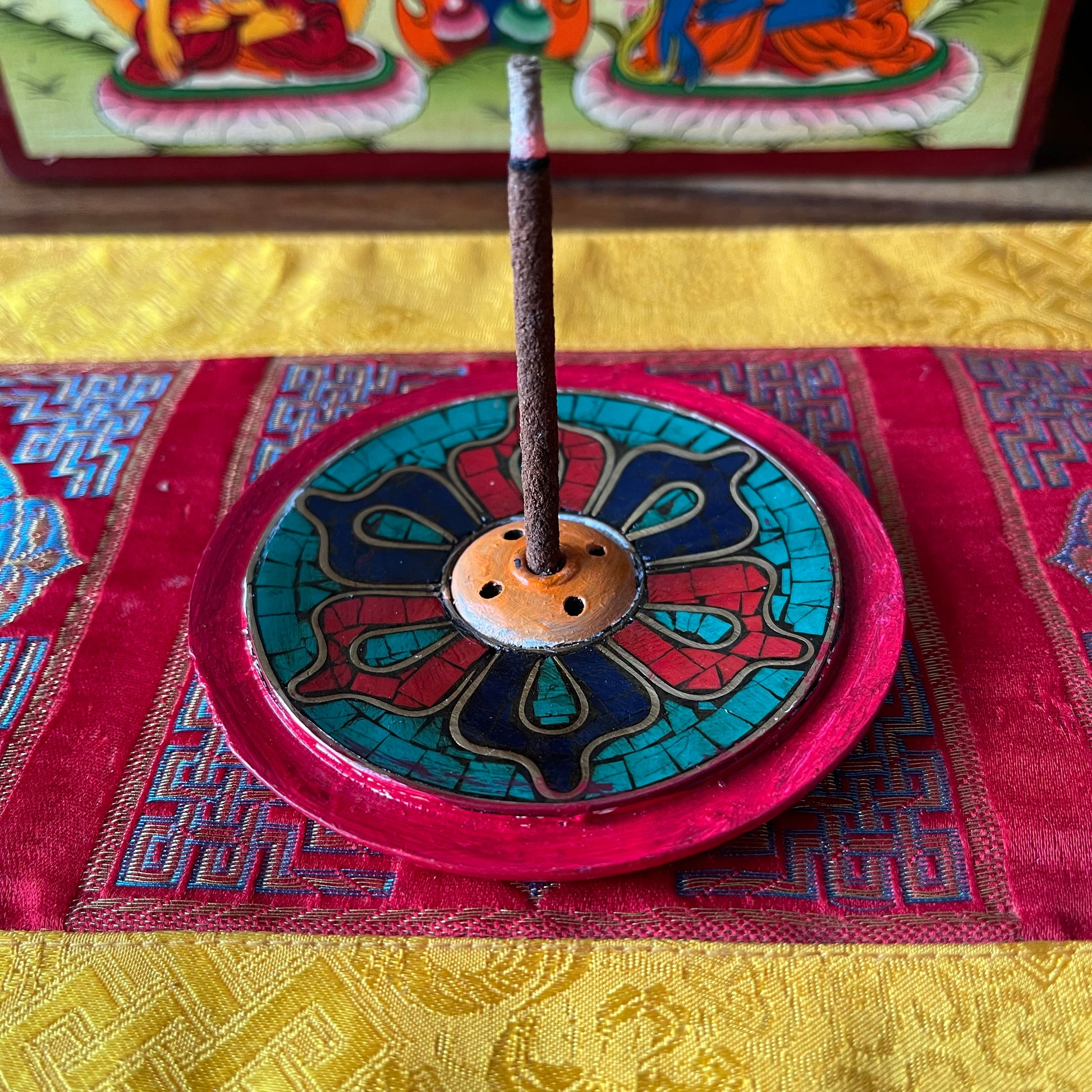 Dorje Tibetan Incense Holder 9 x 9 cm