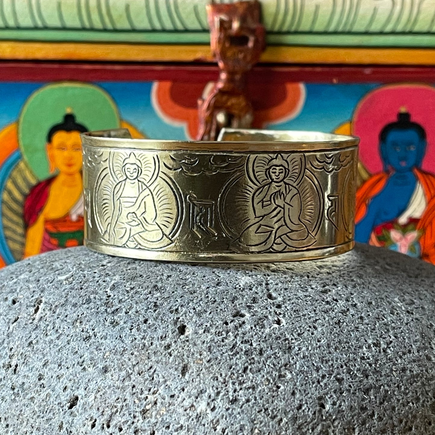 Brass 5 Buddha Bracelet | Buddha Bracelet hand made In Nepal