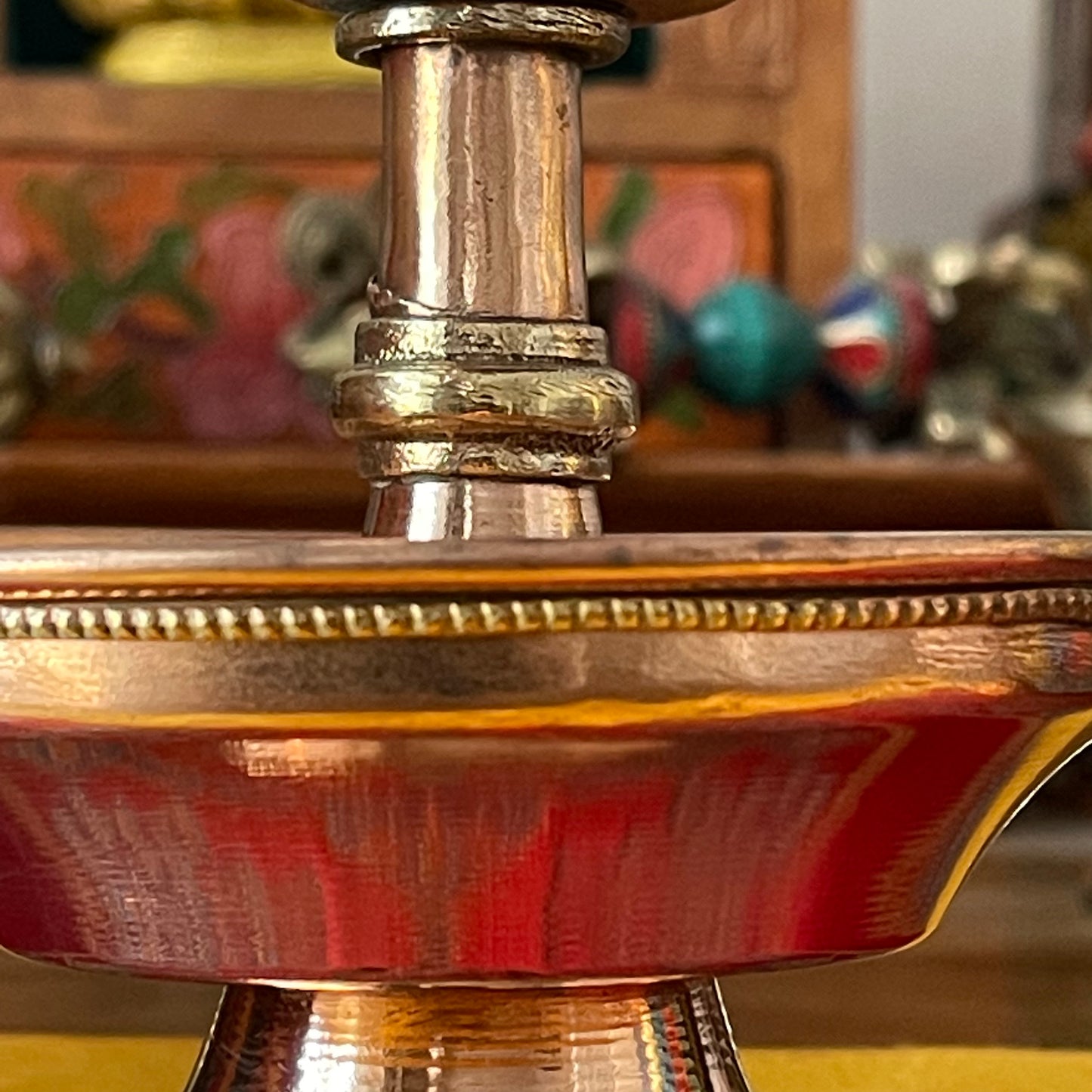 Tibetan Buddhist copper  Serkyem set