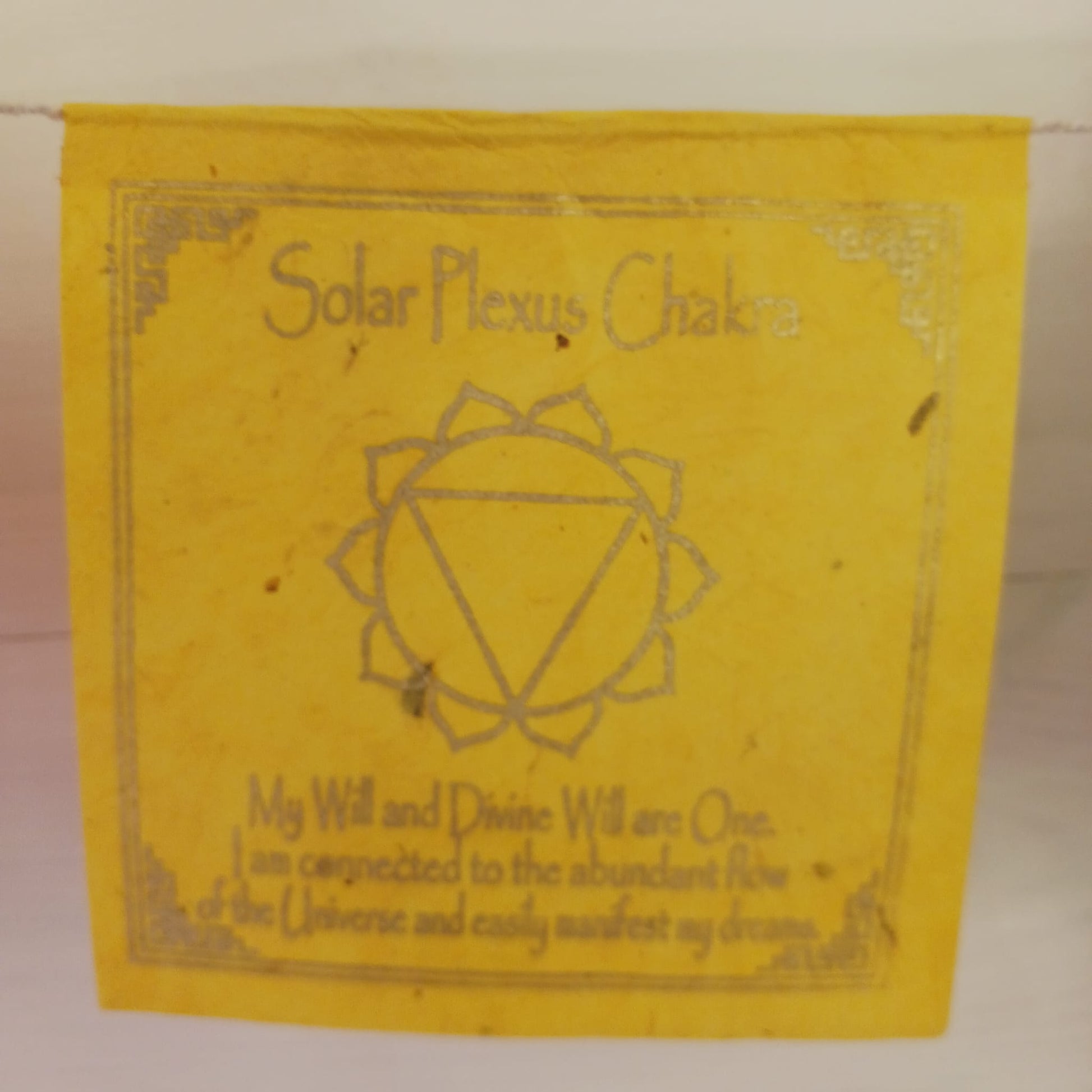 Seven Chakra Energy Lokta Paper Prayer Flags | Chakra flags