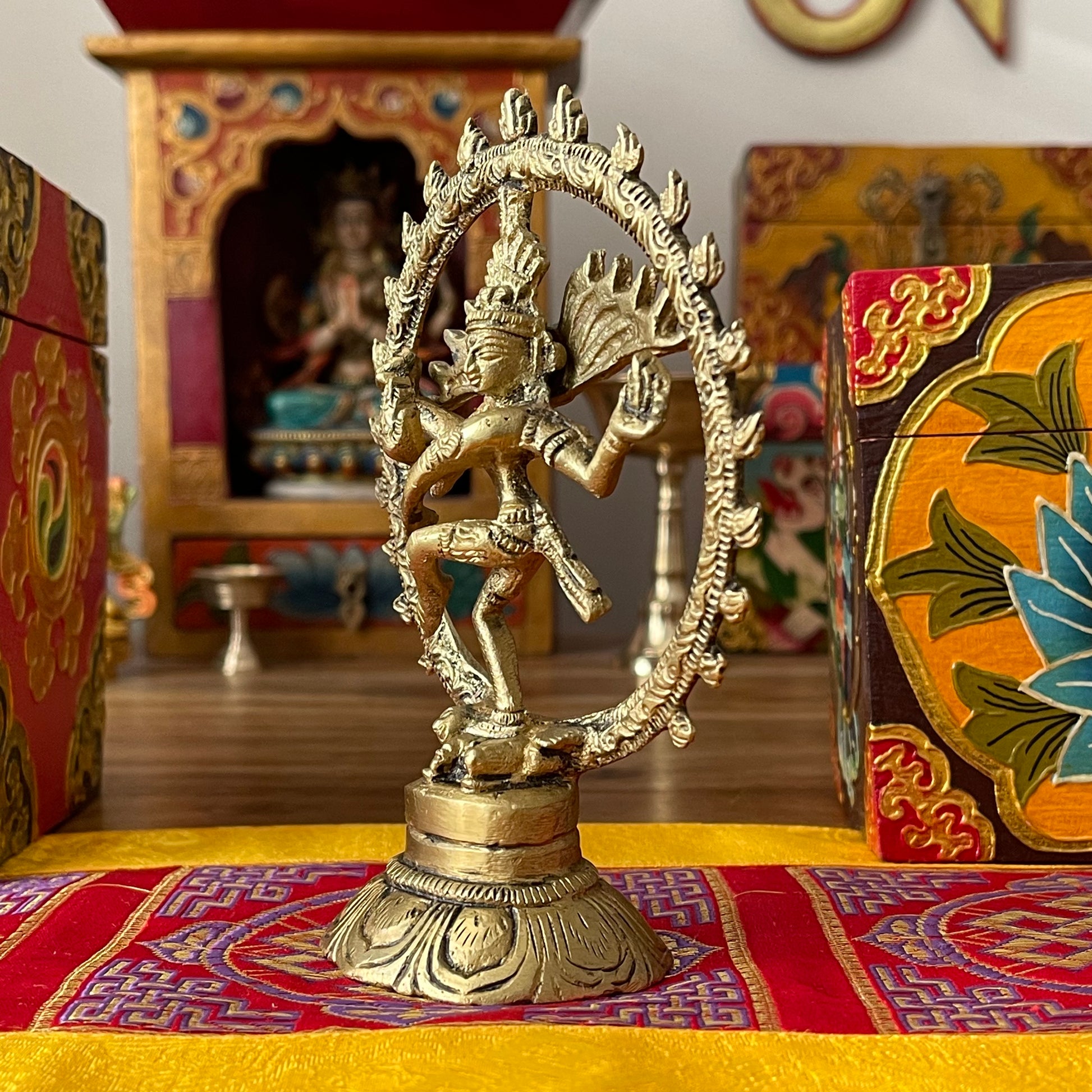 Brass Dancing Shiva Nataraja Statue Hindu God, Good Luck