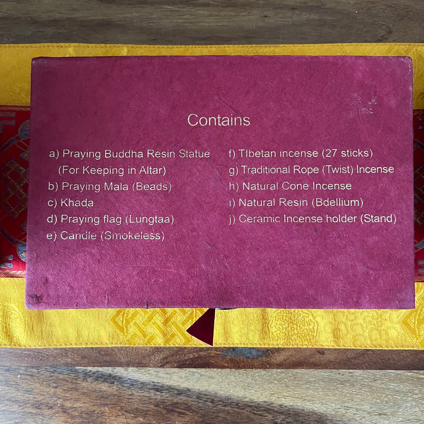 Traveling Alter And incense Gift Box | Buddhist Gift Ideas