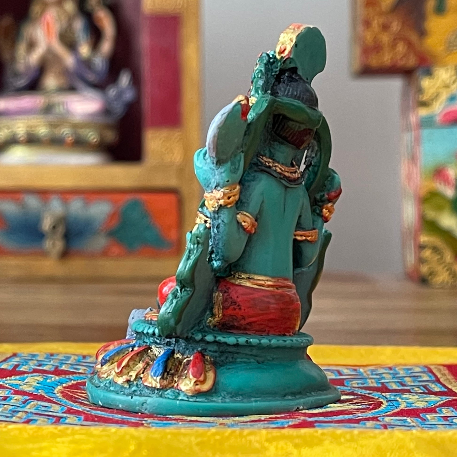 Painted Resin Ganesh 7cm