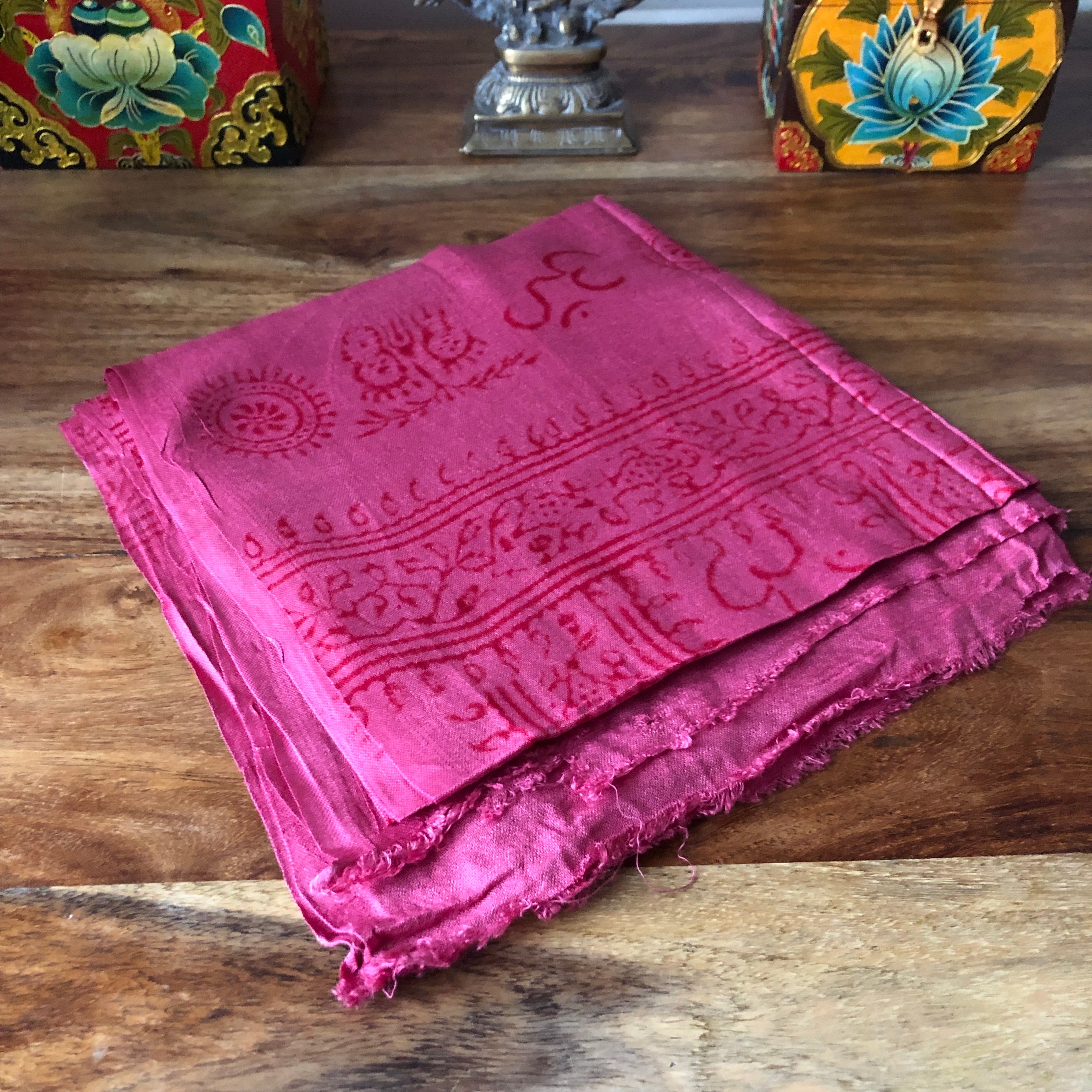 Buddhist Prayer Shawls OM Namha Shivaya | Prayer scarfs from Nepal ...