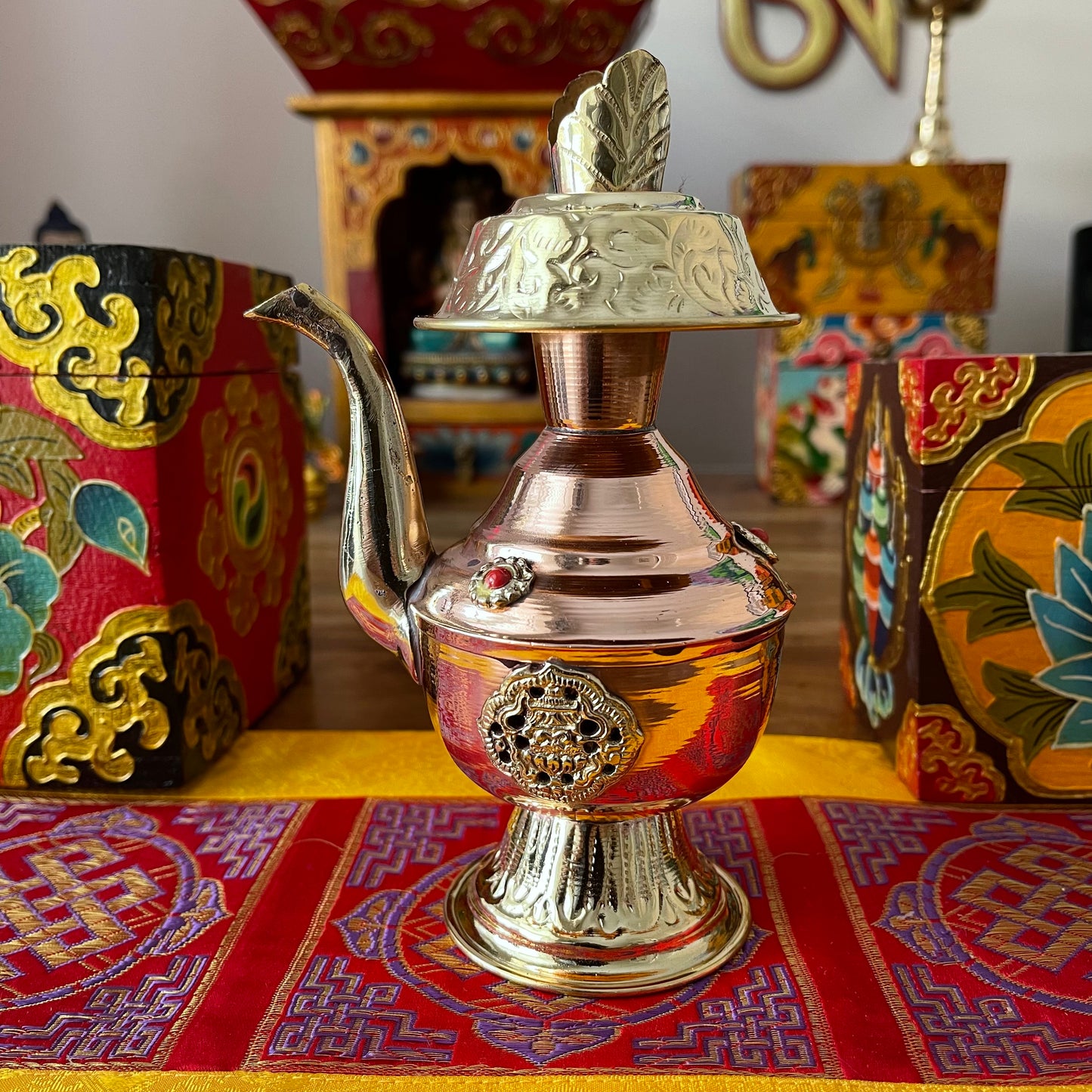 Tibetan Buddhist Copper Bhumpa 17cm