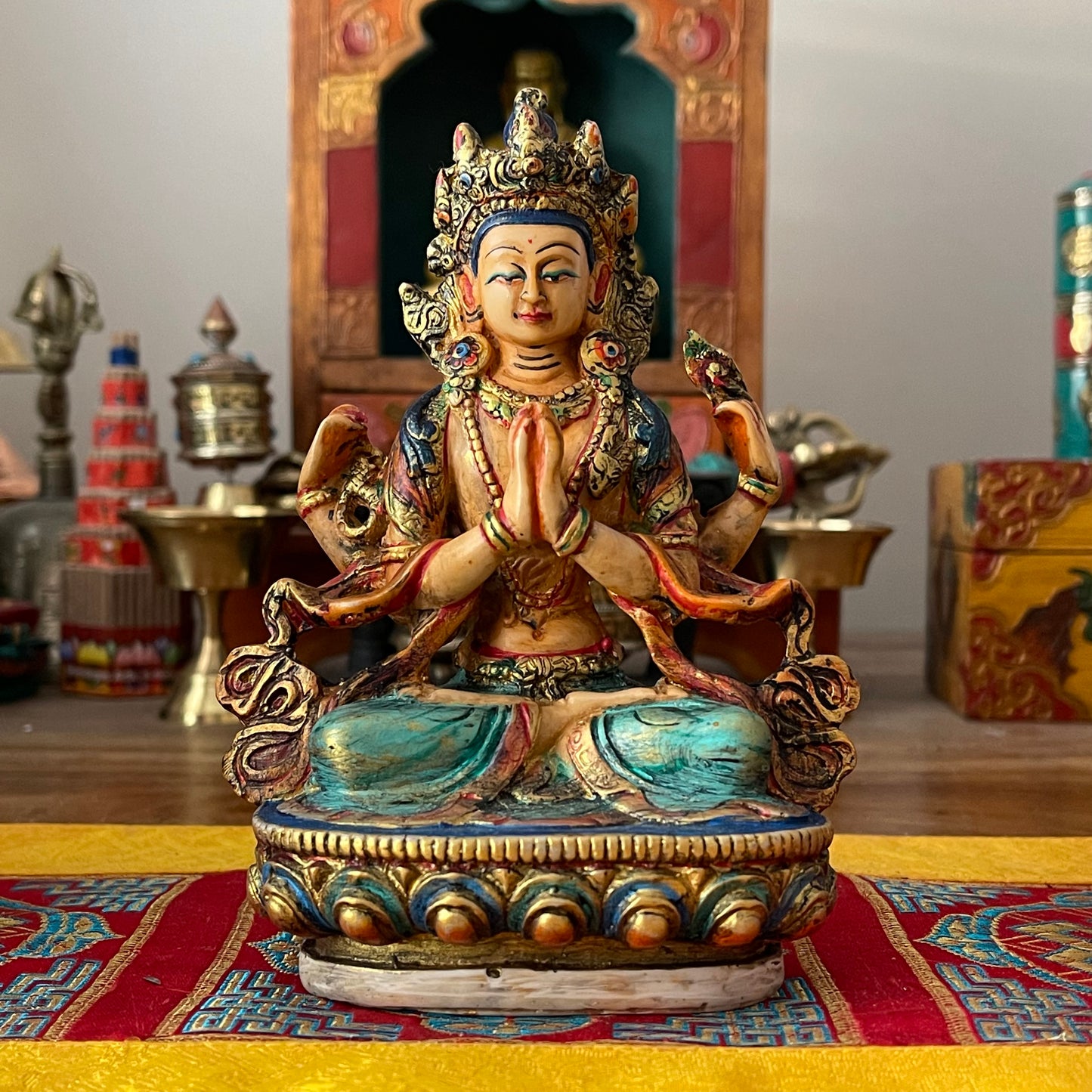 Chenrezig Resin Buddha 15cm