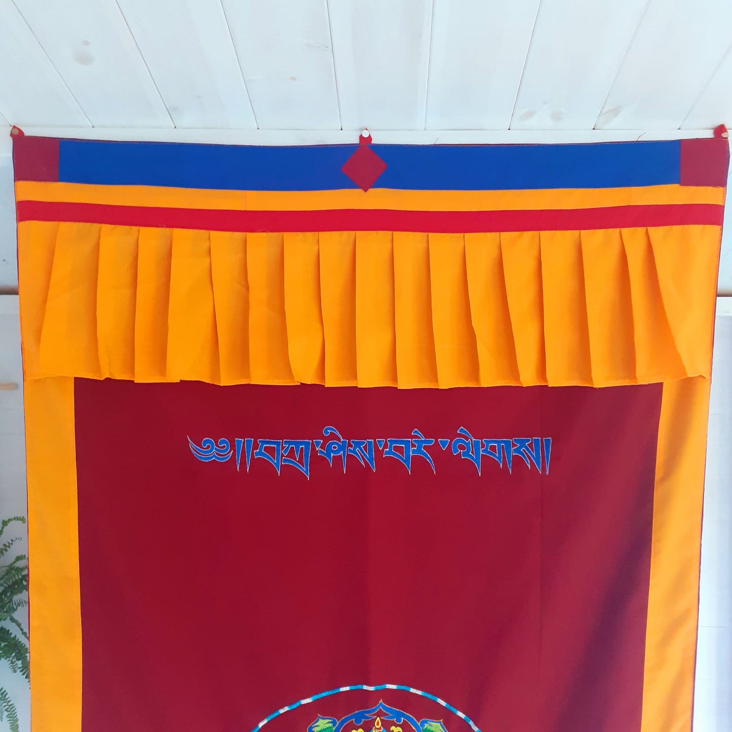 Tibetan Eight Lucky Mandala Door Curtain