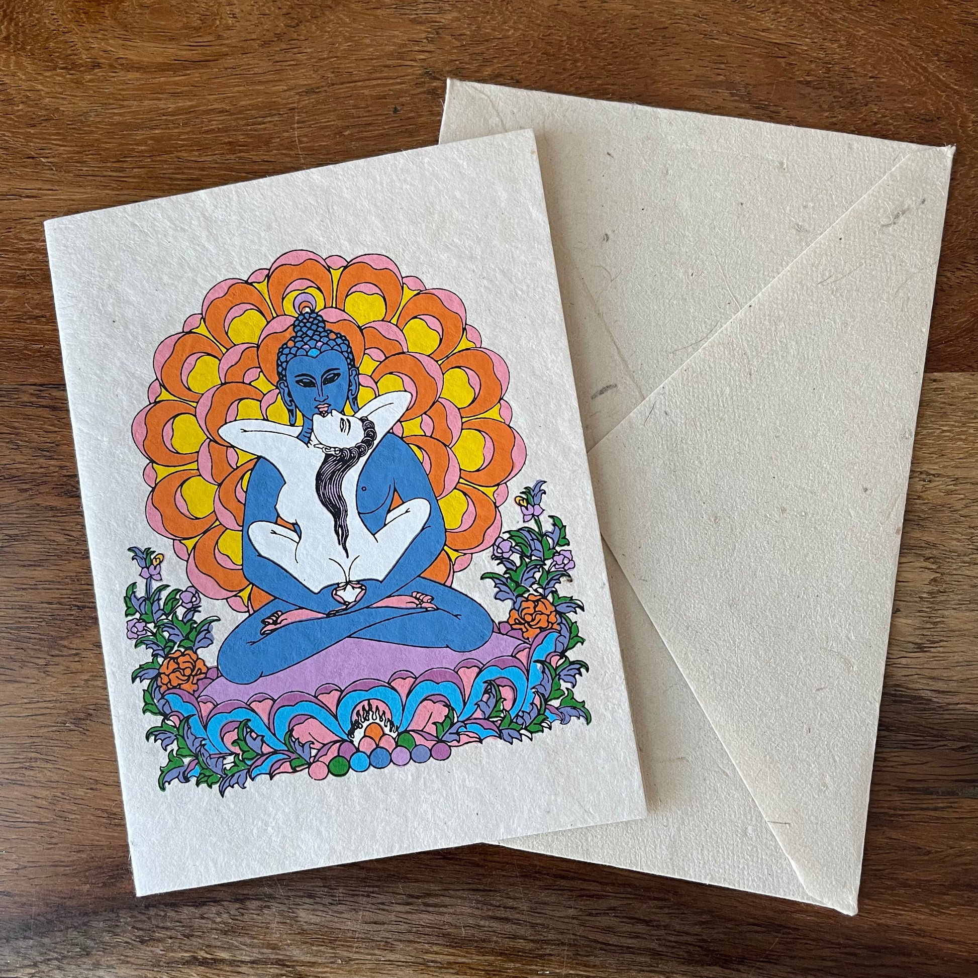 Samantabhadra greeting cards Lokta paper