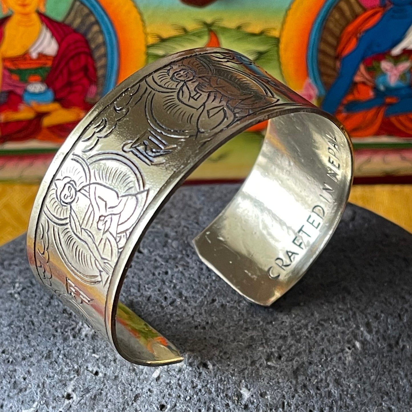 Brass 5 Buddha Bracelet | Buddha Bracelet hand made In Nepal