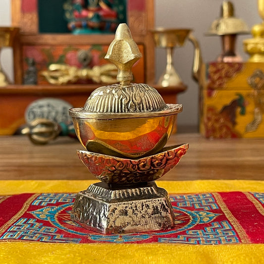 Kapala Buddhist Ritual Kapala set 8.5 cm  | Buddha Buddha Brass kapala