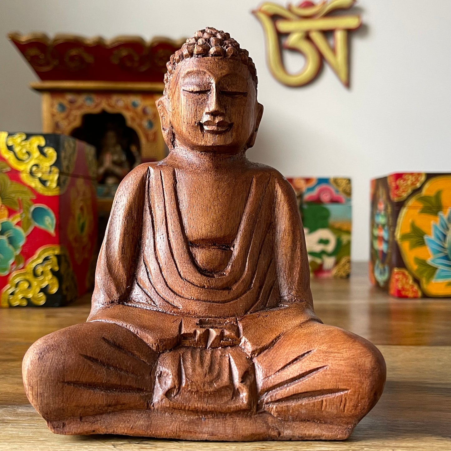 Hand carved Buddha Statue 15cm
